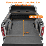 Nilight 5.5ft Soft Roll Up Truck Bed Cover for Ford F150 2009 2010 2011 2012 2013 2014, view 5