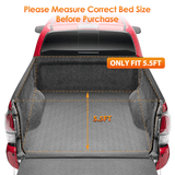 Nilight 2014 2015 2016 2017 2018 2019 2020 2021 Toyota Tundra 5.5ft Soft Roll Up Truck Tonneau Cover, view 5