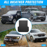 Nilight 5 FT Rubber Short Trunk Bed for 2020 2021 2022 2023 2024 2025 Jeep Gladiator JT, TPE Heavy-Duty Pick-up Bed Liner for Gladiator 2020 2021 2022 2023 2024 2025 Accessories, Anti-Slip Texture, All Weather Protection, view 4
