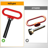 Nilight 5/8 Inch Diameter Heavy Duty Ultra Strong Neodymium Magnet Trailer Hitch Pin Red for Lawn Mower, Tractor, Towing Cargo, ATV Trailer, view 2
