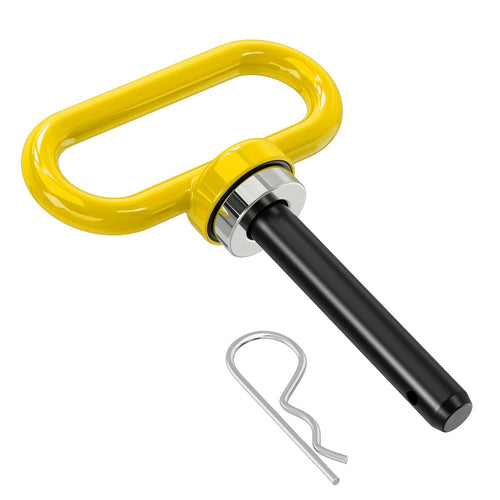 Nilight 5/8 Inch Diameter Heavy Duty Ultra Strong Neodymium Magnet Trailer Hitch Pin Yellow for Lawn Mower, Tractor, Towing Cargo, ATV Trailer