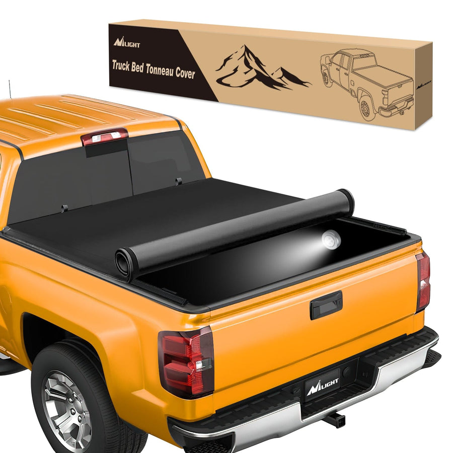 Nilight 5.8ft Soft Roll Up Truck Bed Cover for Chevy Silverado / GMC Sierra 1500 2019 2020 2021 2022 2023