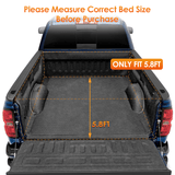 Nilight 5.8ft Soft Roll Up Truck Bed Cover for Chevy Silverado / GMC Sierra 1500 2019 2020 2021 2022 2023, view 5