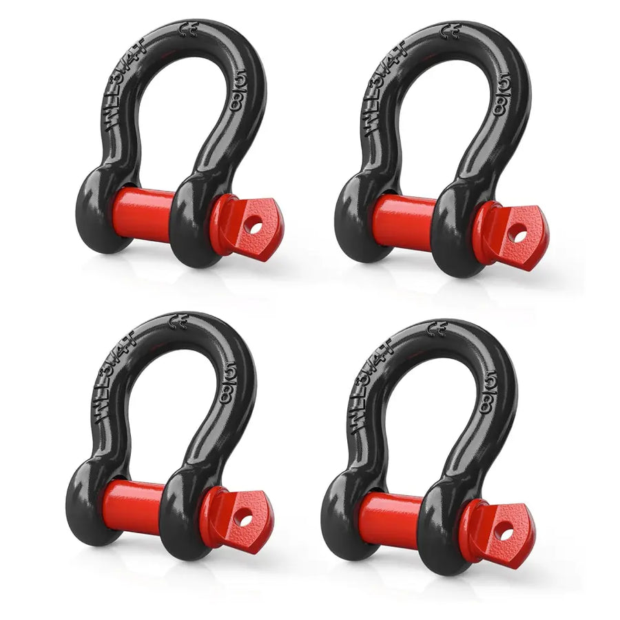 Nilight 5/8 Inch D-Ring Shackle 4 Packs
