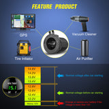 Nilight 5 Gang Multi Function Waterproof Switch Panel PD Type C and USB Socket Digital Voltmeter 12V Outlet Rocker with Inline Fuse for RVs Cars Boats Trucks Trailers Green, view 3