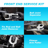 Nilight Ball Joint Separator Pitman Arm Puller Tie Rod End Tool 5 in 1 Front End Service Set, view 2