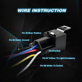 Nilight 5pcs 5Pin Relays with 5Pin Harness Sockets, view 3