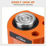 Nilight 5 Ton Hydraulic Cylinder Jack Porta Power Ram, Heavy Duty Low Profile 0.24 Inch Stroke Automatically Retract Mini Jack Ram Single Acting Lifting Cylinders Small Porta Power Attachments, Orange, view 4