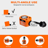 Nilight 5 Ton Hydraulic Cylinder Jack Porta Power Ram, Heavy Duty Low Profile 0.24 Inch Stroke Automatically Retract Mini Jack Ram Single Acting Lifting Cylinders Small Porta Power Attachments, Orange, view 6