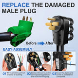 Nilight 50 Amp RV Male and Female Plug Set 14-50P 14-50R Receptable 125V/250V Volt Heavy Duty Electrical Camper ETL Listed for Caravan Motorhome Van Trailer, view 2