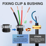 Nilight 50 Amp RV Male and Female Plug Set 14-50P 14-50R Receptable 125V/250V Volt Heavy Duty Electrical Camper ETL Listed for Caravan Motorhome Van Trailer, view 3