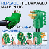 Nilight 50 Amp RV Male and Female Plug Set Heavy Duty14-50P 14-50R Receptable 125V/250V Volt ETL Listed for Electrical Camper Caravan Motorhome Van Trailer, view 2