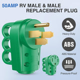 Nilight 50 Amp RV Male and Female Plug Set Heavy Duty14-50P 14-50R Receptable 125V/250V Volt ETL Listed for Electrical Camper Caravan Motorhome Van Trailer, view 4