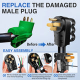 Nilight 50 Amp RV Male Replacement Plug 125/250 Volt Heavy Duty Receptacle with Handle ETL Listed NEMA 14-50P for Camper Caravan Motorhome Van Trailer, view 2