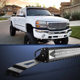 Nilight 50 Inch Curved Light Bar Bracket at Upper Windshield Roof Cab for 1999-2006 Chevy Silverado Suburban Avalanche Tahoe & GMC Yukon Sierra (Pair), view 6
