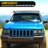 Nilight 50 inch LED Light Bar Bracket Mounting Upper Windshield Roof Cab Brackets Compatible with Jeep Grand Cherokee ZJ 1993 1994 1995 1996 1997 1998, view 6