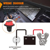 Nilight 50A ON/OFF Disconnetc Battery Switch, view 5