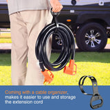 Nilight 50 Amp 100FT RV EV Extension Cord 250V Heavy Duty 6/3+8/1 Gauge Pure Copper STW Wire UL ETL Listed 4 Prong Nema14-50P 14-50R 50F/50M Cable Suit for RVs EVs Trailer Campers, view 6