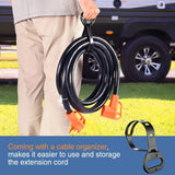 Nilight 50 Amp15FT RV EV Extension Cord 250V Heavy Duty 6/3+8/1 Gauge Pure Copper STW Wire UL ETL Listed 4 Prong Nema 14-50P 14-50R 50F/50M Cable Suit for RVs EVs Trailer Campers, view 6