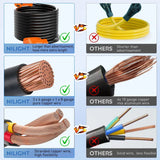 Nilight 50 Amp 25FT RV EV Extension Cord 250V Heavy Duty 6/3+8/1 Gauge Pure Copper STW Wire UL ETL Listed 4 Prong Nema 14-50P 14-50R 50F/50M Cable Suit for RVs EVs Trailers Campers, view 5