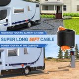 Nilight 50 Amp 50FT RV EV Extension Cord 250V Heavy Duty 6/3+8/1 Gauge Pure Copper STW Wire UL ETL Listed 4 Prong Nema 14-50P 14-50R 50F/50M Cable Suit for RVs EVs Trailer Campers, view 4