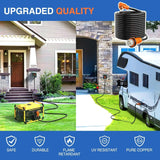 Nilight 50 Amp 50FT RV Locking Extension Cord 250V Heavy Duty 6/3+8/1 Gauge Pure Copper STW Wire ETL Listed 4 Prong 14-50P SS2-50R 50F/50M Cable Suit for RV Trailer Campers Caravan, view 3