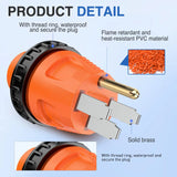 Nilight 50Amp Male to 30Amp Twist Lock Female RV Power Adapter, view 3
