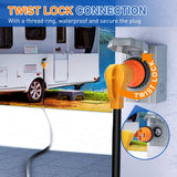 Nilight 50Amp Male to 30Amp Twist Lock Female RV Power Adapter, view 4