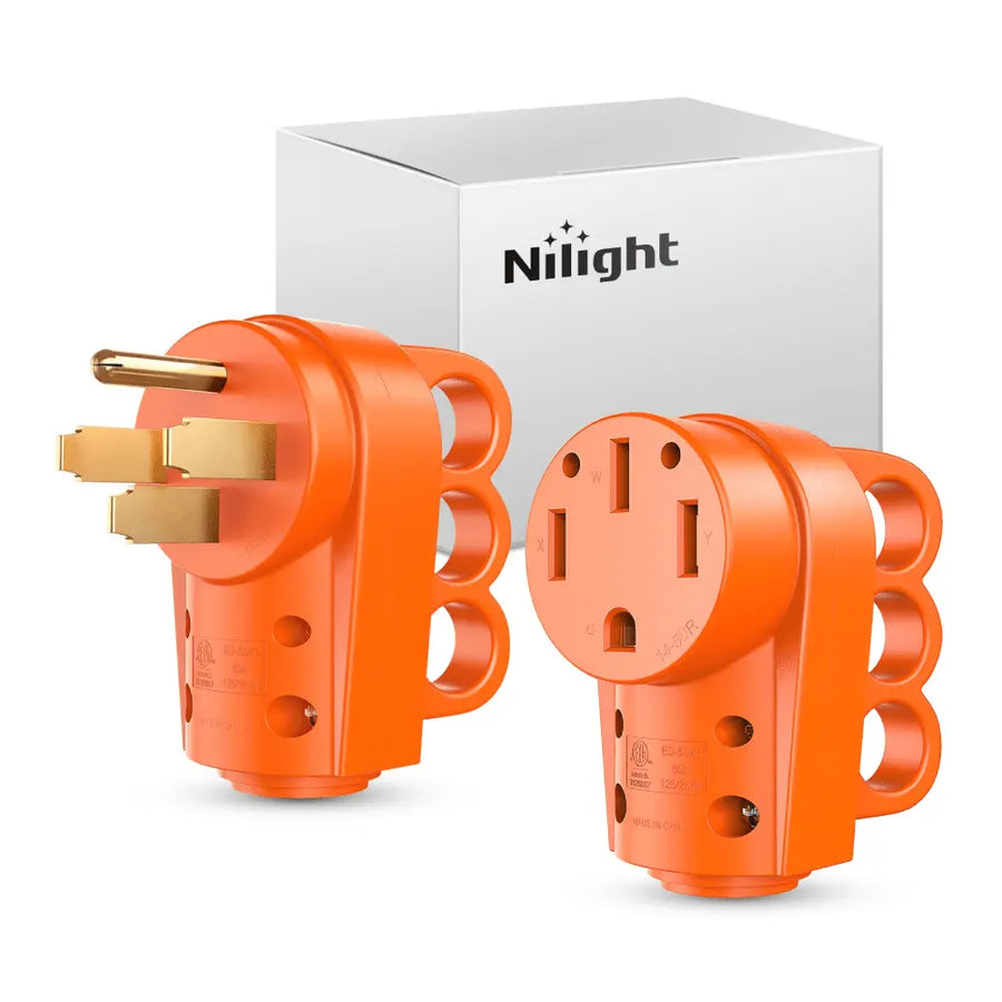 Nilight 50Amp RV Replacement Male Plug Female Plug