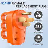 Nilight 50Amp RV Replacement Male Plug, view 2