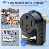 Nilight 50Amp RV Surge Protector Adapter, view 2