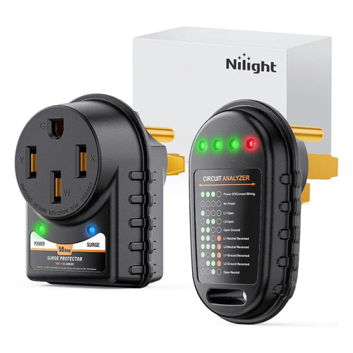 Nilight 50Amp RV Surge Protector Circuit Tester