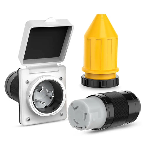 Nilight 50AMP Shore Power Inlet Receptacle Locking Ring