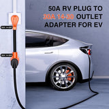 Nilight EV Dryer Charger Adapter Cord 50Amp to 30Amp 4 Prong Pure Copper 125V/250V Outlet to Plug Conversion Heavy Duty 10 Gauge Wire 14-50P 14-30R 50M/30F, view 6