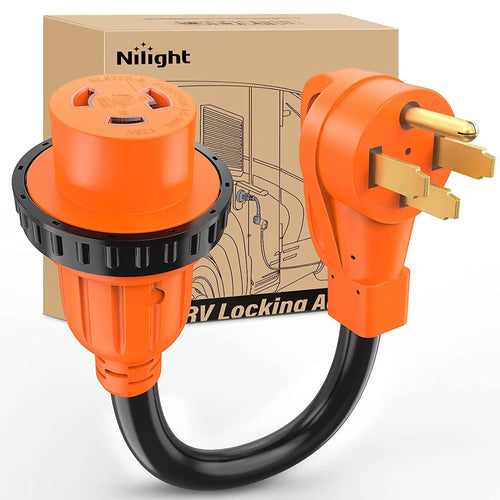 Nilight 50AMP to 30AMP RV Locking Adapter Cord