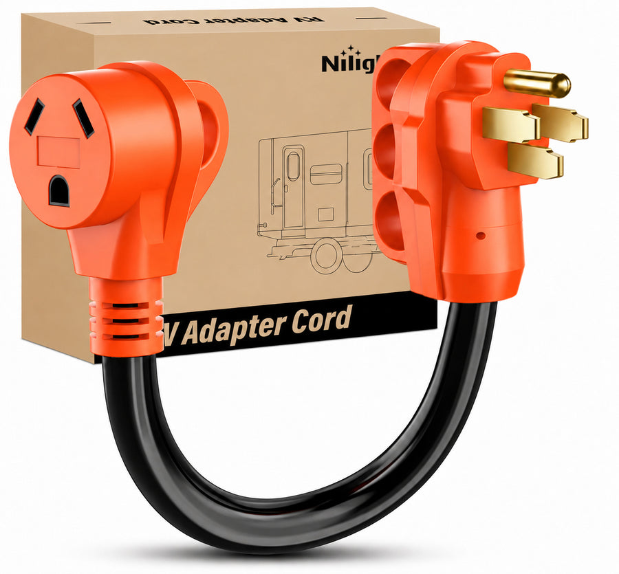 Nilight 50Amp to 30Amp RV Plug Adapter