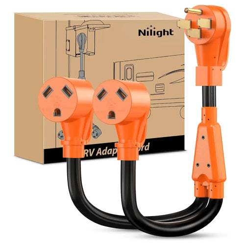 Nilight 50Amp to Two 30Amp RV Y Splitter Adapter Cord