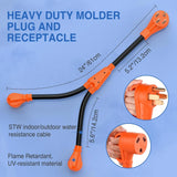 Nilight 50Amp to Two 30Amp RV Y Splitter Adapter Cord, view 3