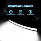 Nilight 50 Inch 288W Double Row Black Curved Spot Flood LED Light Bar, view 3