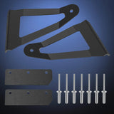 Nilight 50 Inch Curved Light Bar Bracket at Upper Windshield Roof Cab for 1984-2001 Jeep Cherokee XJ & 1986-1992 Comanche MJ (Pair), view 3