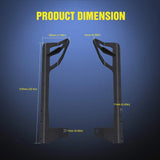 Nilight 50 Inch Light Bar Windshield Frame Mounts For 2007 2008 2009 2010 2011 2012 2013 2014 2015 2016 2017 Jeep Wrangler JK, view 3