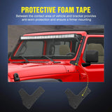 Nilight 50 Inch Light Bar Windshield Frame Mounts For 2007 2008 2009 2010 2011 2012 2013 2014 2015 2016 2017 Jeep Wrangler JK, view 6