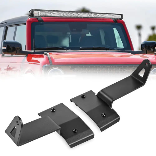 Nilight 50 Inch Straight LightBar Over-Windshield Mounts For 2021-2023 Ford Bronco 2/4 Door