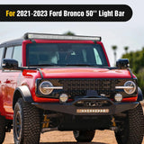 Nilight 50 Inch Straight LightBar Over-Windshield Mounts For 2021-2023 Ford Bronco 2/4 Door, view 6