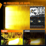 Nilight 51 Inch 250W 15500LM Amber Slim Spot Flood Led Light Bar | 2 Style Mounts, view 6