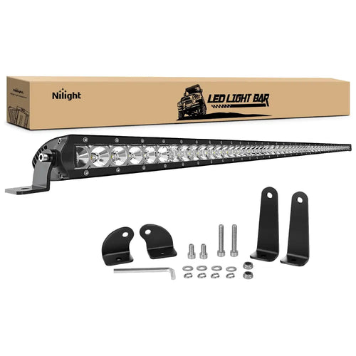 Nilight 51 Inch 250W 25000LM Slim Spot Flood LED Light Bar