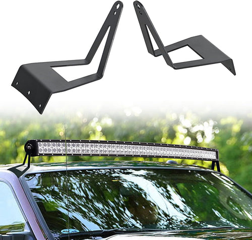 Nilight 52 inch LED Light Bar Bracket Mounting Upper Windshield Roof Cab Brackets Compatible with Ford F250 F350 4WD 2WD 1999-2015