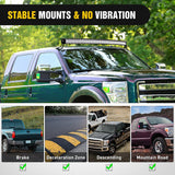 Nilight 52 inch LED Light Bar Bracket Mounting Upper Windshield Roof Cab Brackets Compatible with Ford F250 F350 4WD 2WD 1999-2015, view 5