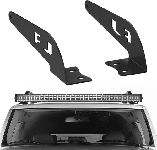 Nilight 52 inch LED Light Bar Bracket Mounting Upper Windshield Roof Cab Brackets Compatible with Toyota FJ Cruiser with Roof Rack 2007 2008 2009 2010 2011 2012 2013 2014