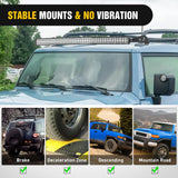Nilight 52 inch LED Light Bar Bracket Mounting Upper Windshield Roof Cab Brackets Compatible with Toyota FJ Cruiser with Roof Rack 2007 2008 2009 2010 2011 2012 2013 2014, view 5